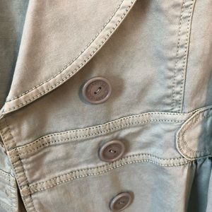 Sanctuary, double breasted 3/4 sleeve blazer. Sage green. Size medium.